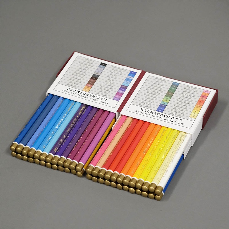 Koh-i-Noor Polycolor Vintage Box, Set of 48 Color Pencils