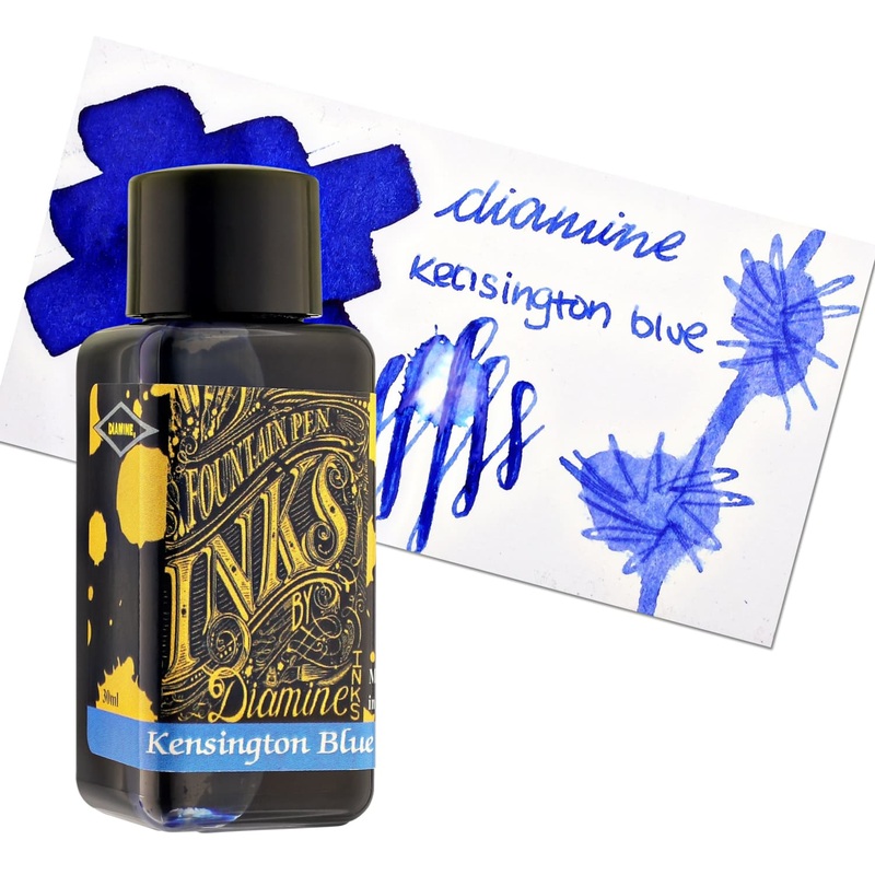 Diamine Bottled Ink in Kensington Blue 80ml