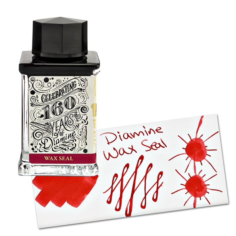 Diamine 160th Anniversary Bottled Ink in Wax Seal – 75 mL