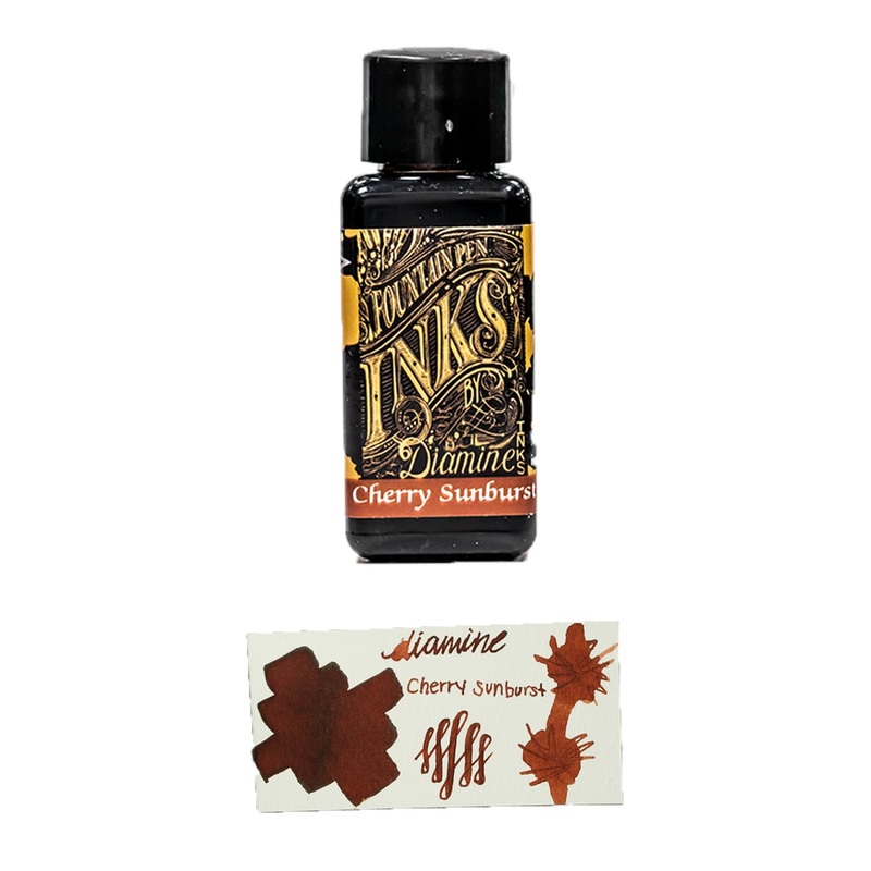 Diamine Guitar Bottled Ink in Cherry Burst 80ml