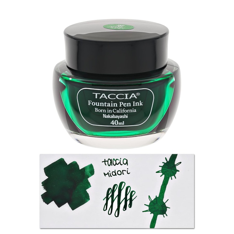 Taccia Bottled Ink in Midori Green – 40 mL