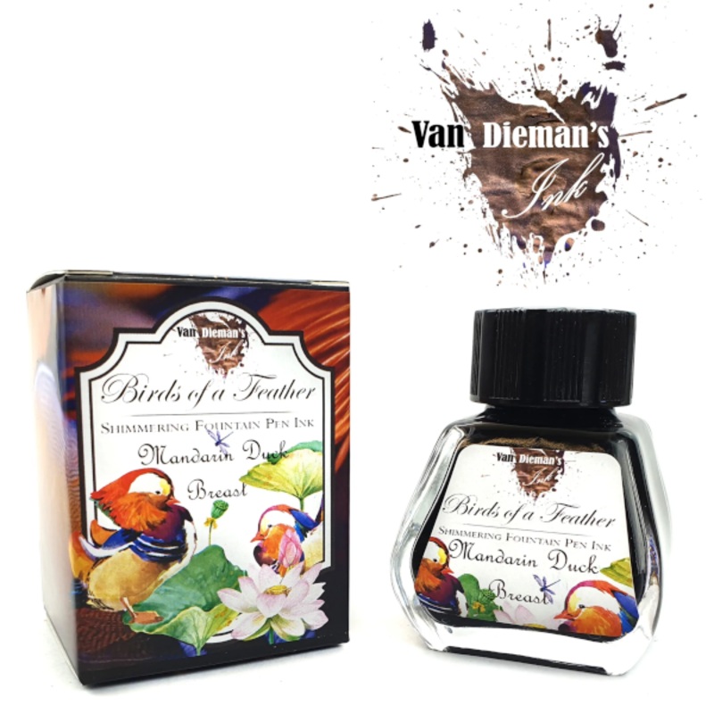 Van Dieman’s Birds of a Feather Ink – Mandarin Duck Breast – Shimmering