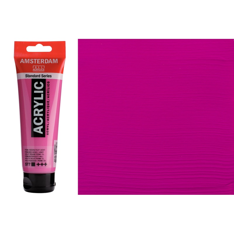 Amsterdam Standard Acrylic Colors, 120 mL, Permanent Red Violet Light