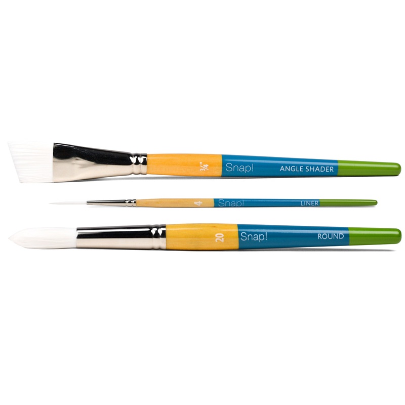 Snap Acrylic Brushes, Short Handle (Series 9850) #2/0 Round