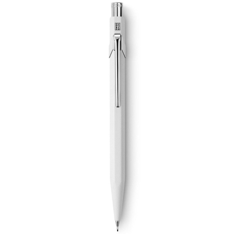 CARAN d’ACHE, Mechanical Pencil – 844 CLASSIC LINE METAL WHITE. 0.7 mm