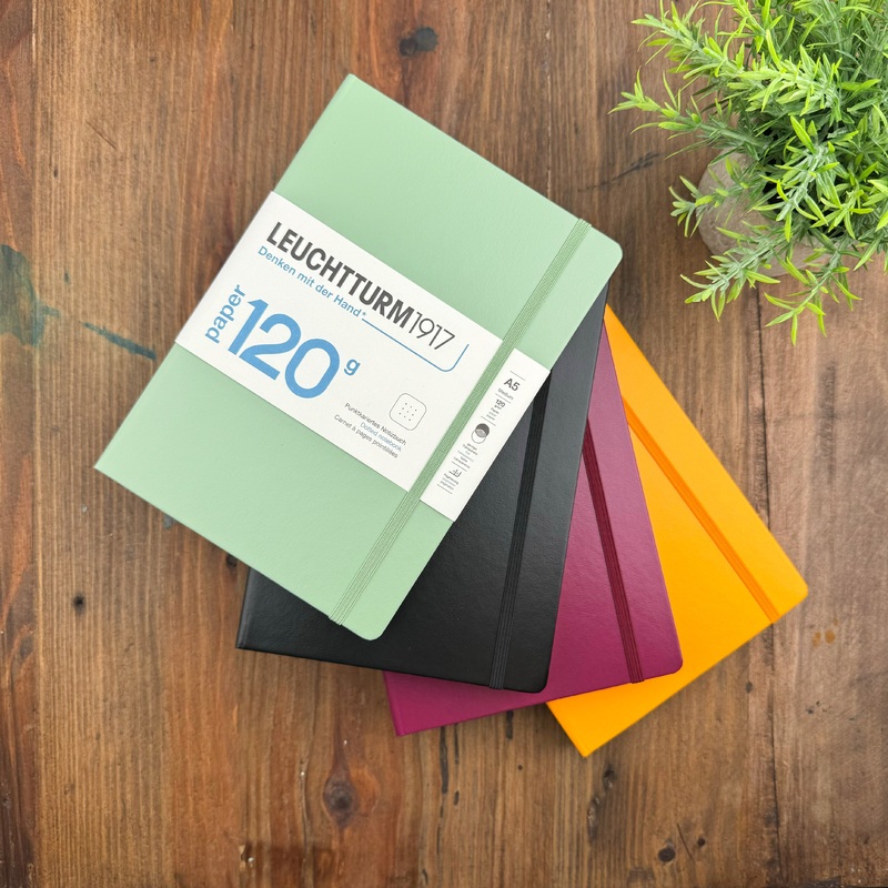 Leuchtturm A5 120g Hardcover Notebook – Dot Grid Sage