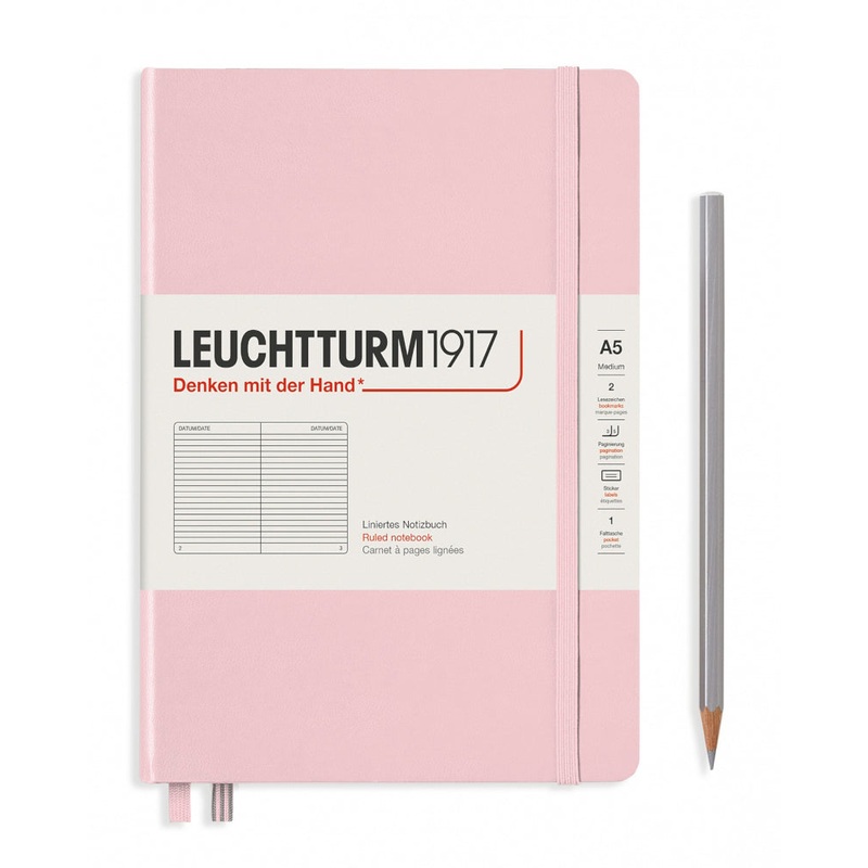 Leuchtturm1917 Notebook Medium (A5), Ruled – Powder