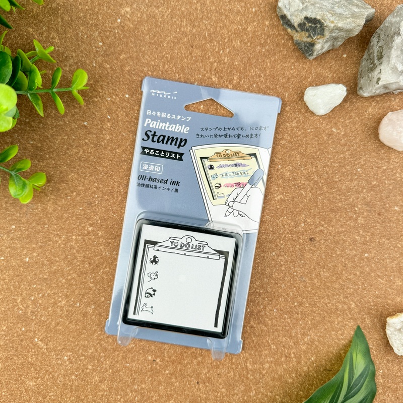 Midori Pre-Inked Paintable Stamp To Do List