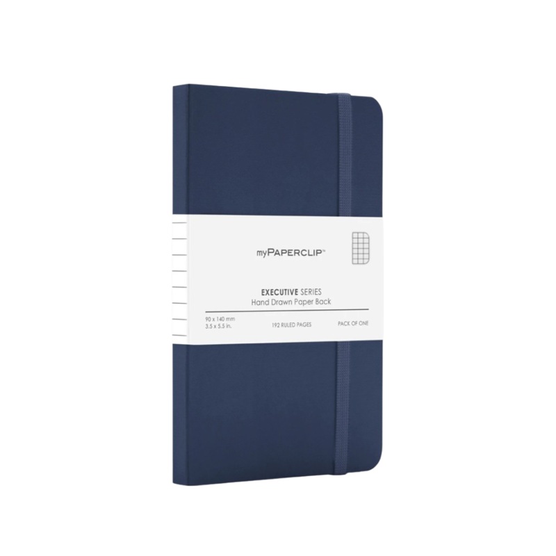 myPAPERCLIP Executive Series Softcover A6 Notebook – Blue Ruled
