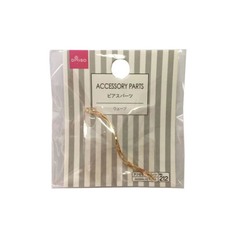 Pierced Earrings Parts Wave