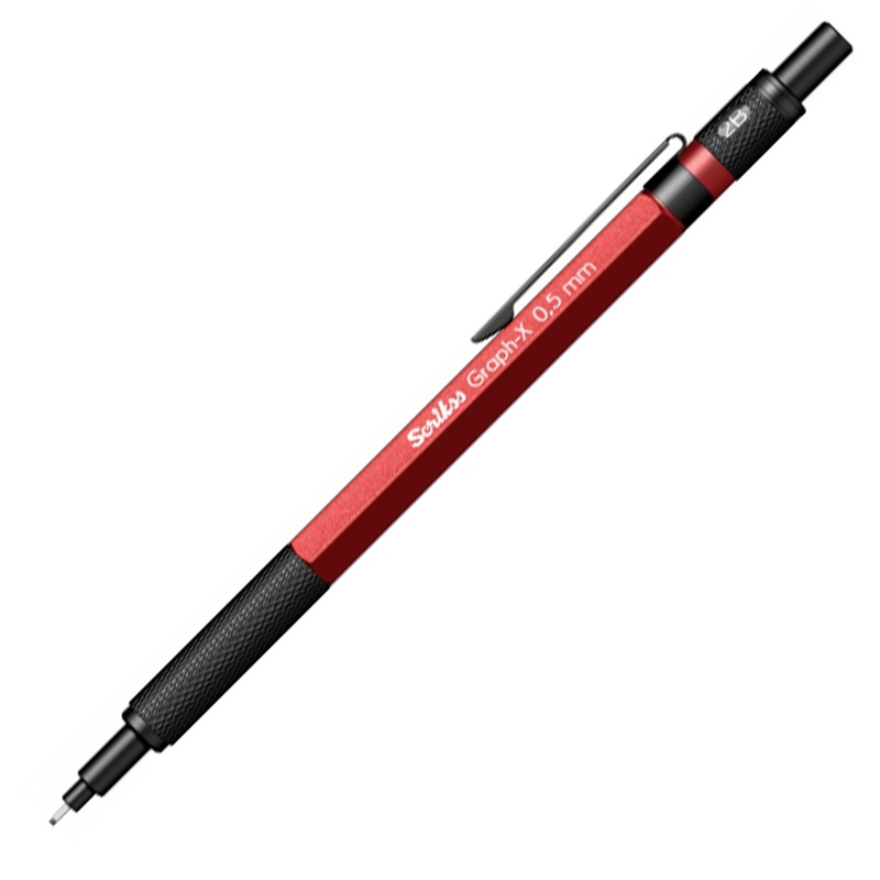 Scrikss Graph-X 0.5mm Mechanical Pencil – Red