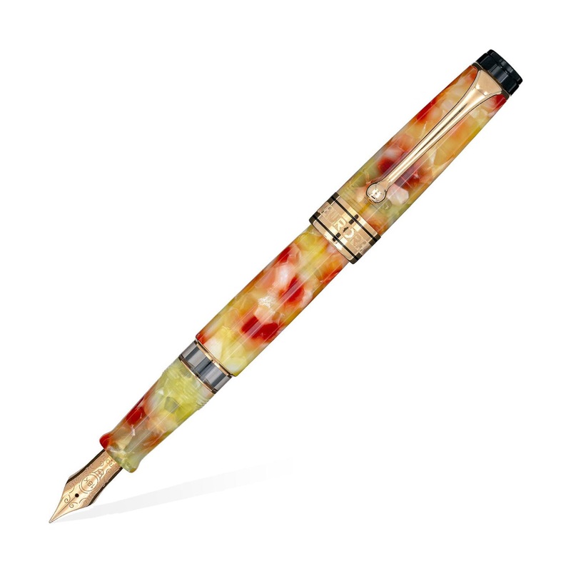 Aurora Optima Caleidoscopio Fountain Pen – Luce Gialla (Limited Edition) Fine