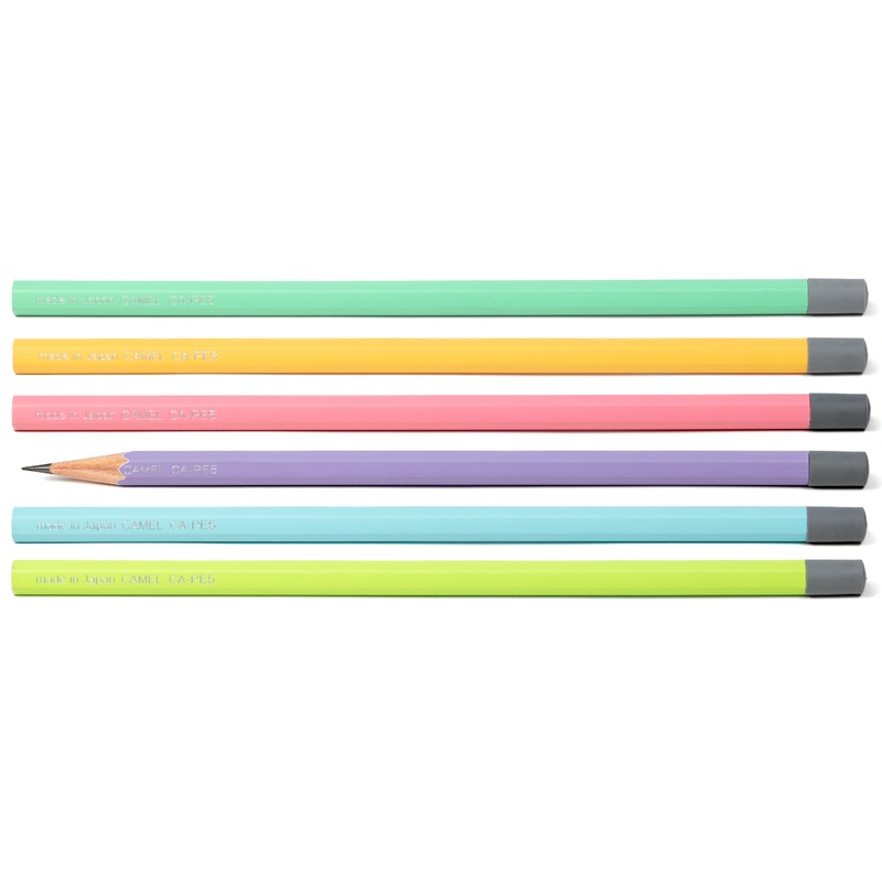 Camel CA-PE5 Pencils, Set of 6, Assorted Colors