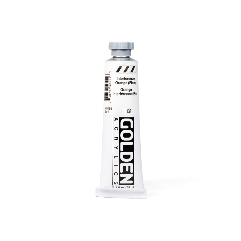 Golden Heavy Body Acrylics, Interference Orange (Fine), 2 oz. Tube