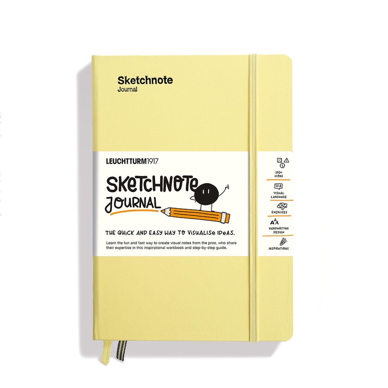 LEUCHTTURM1917 Sketchnote Journal, Hardcover Medium (A5), 186 p, 120 g/m paper – Vanilla
