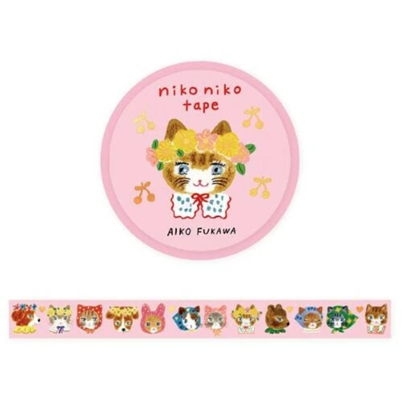 Cozyca – Aiko Fukawa Foil Stamping Washi Tape (Coming Soon) Niko Niko