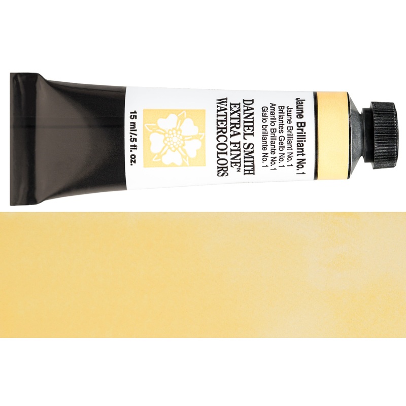 Daniel Smith Extra Fine Watercolor, 15 mL, Jaune Brilliant #1