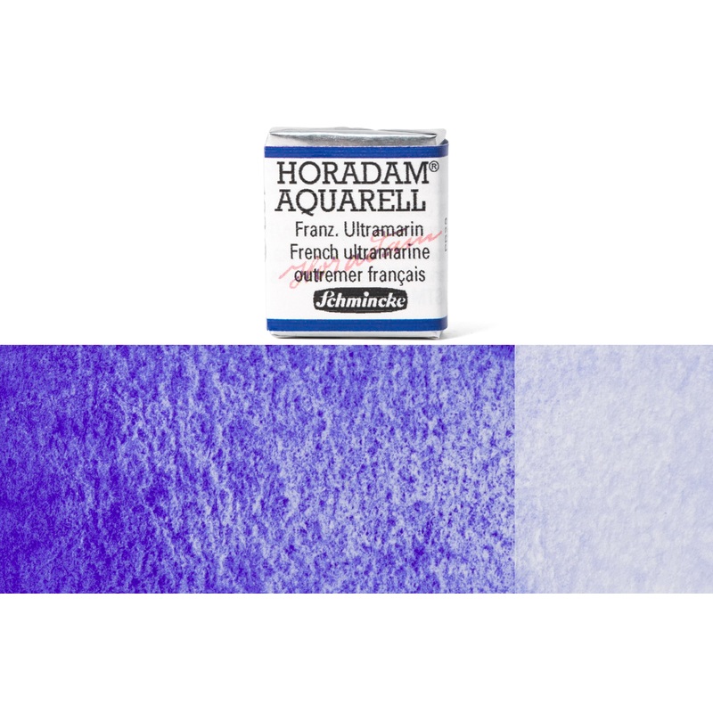 Horadam Watercolor Half Pan, #493 French Ultramarine