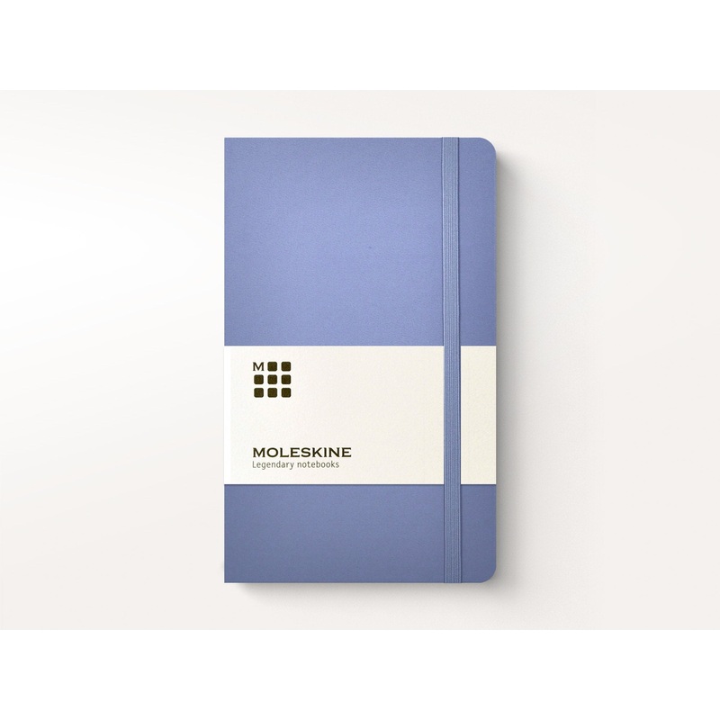 Moleskine Classic Hardcover Notebook – Hydrangea Blue Pocket Plain