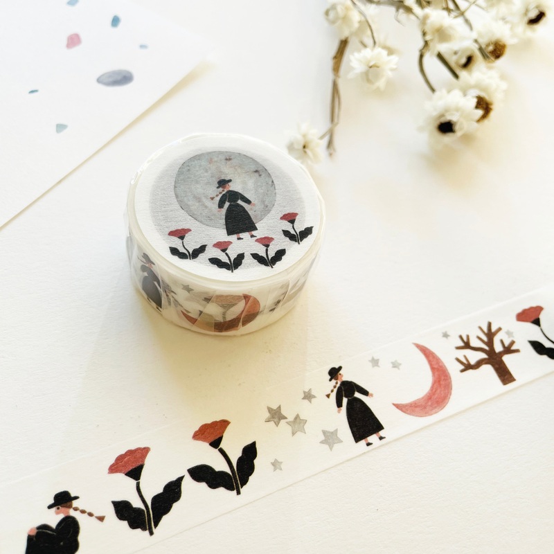 Necktie Washi Tape – Beautiful Moon