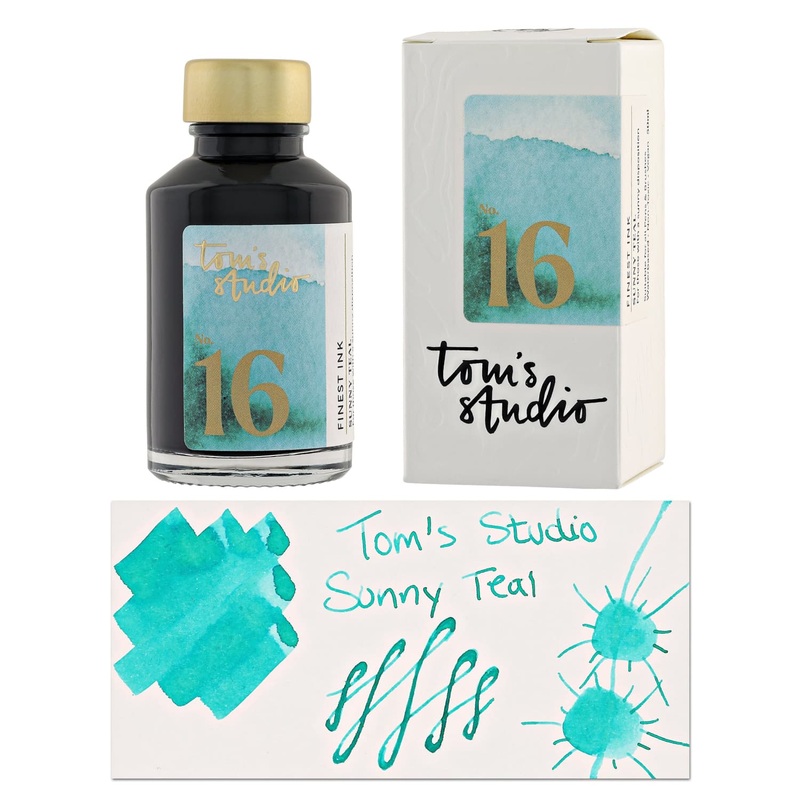 Tom’s Studio Bottled Ink in Sunny Teal – 50ml