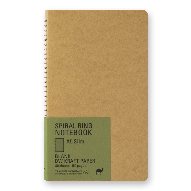 Traveler’s Company Spiral Notebook – Kraft(A5)