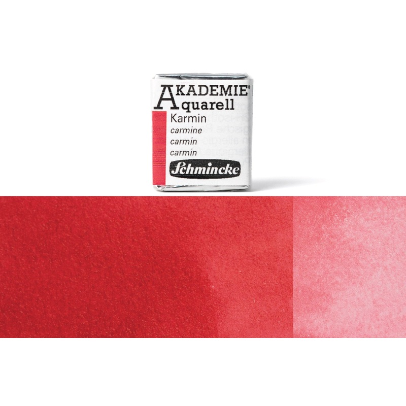 Akademie Watercolor Half Pan, #333 Carmine