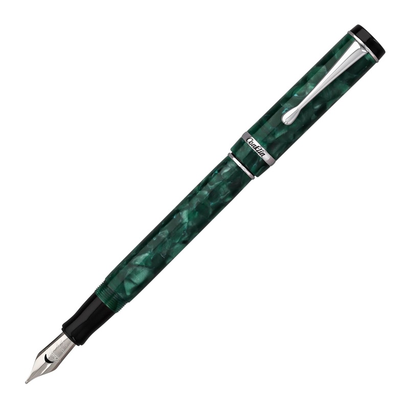 Conklin Duragraph Fountain Pen in Forest Green Omniflex