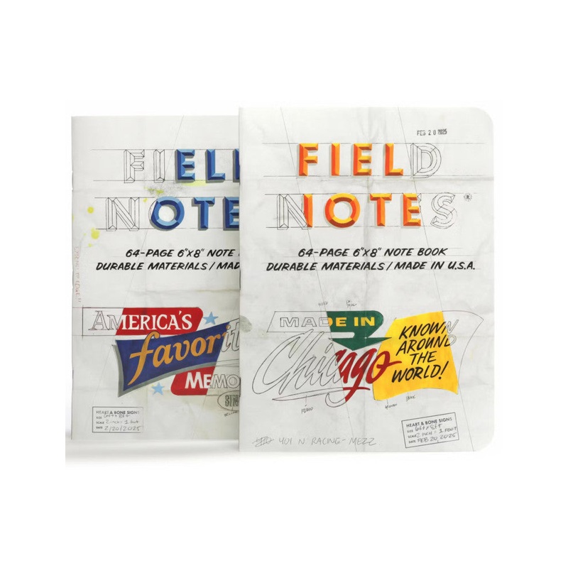 Field Notes The Chicago Look Notebooks (Set 2) *New Size*