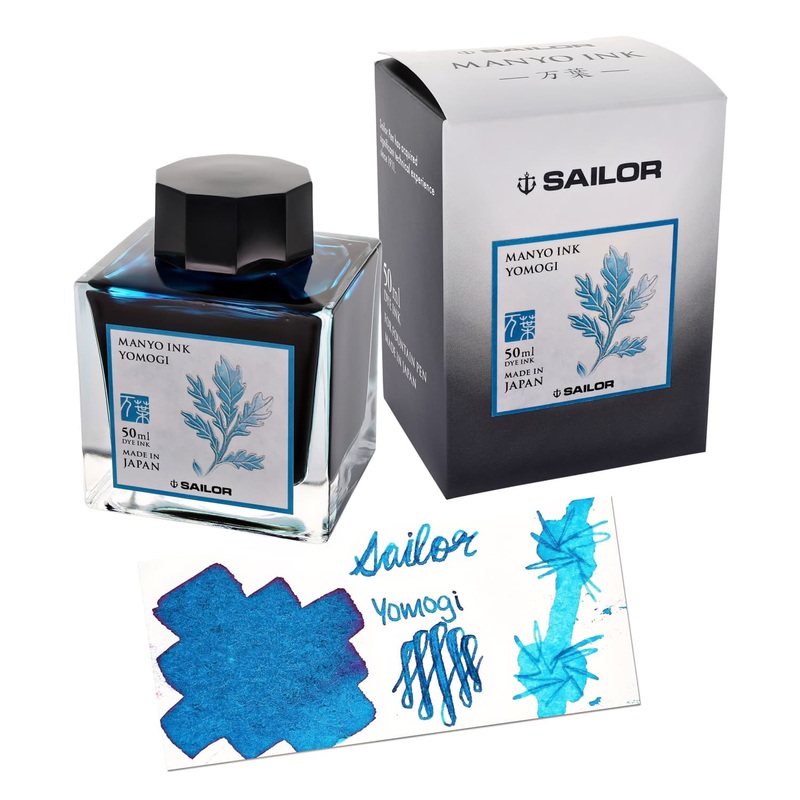 Sailor Manyo Bottled Ink in Yomogi – 50 mL