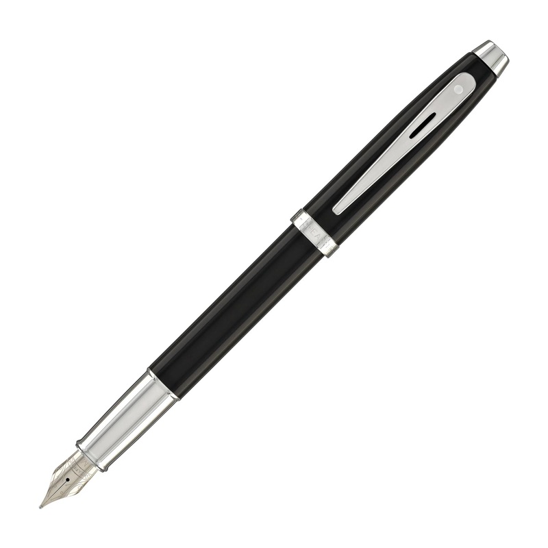 Sheaffer 100 Fountain Pen in Black Lacquer – Medium Point