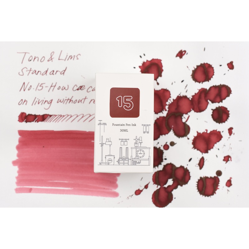 Tono & Lims Ink Bottle – Standard – No. 15 – How we can keep on living without respect – 30ml