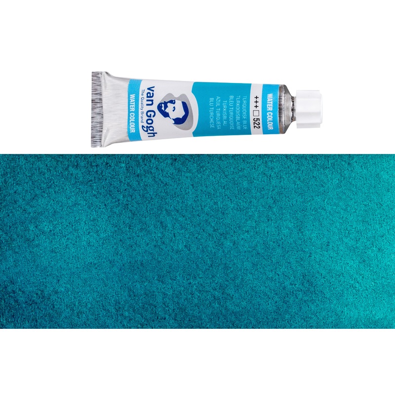 Van Gogh Watercolor, 10 mL, #522 Turquoise Blue