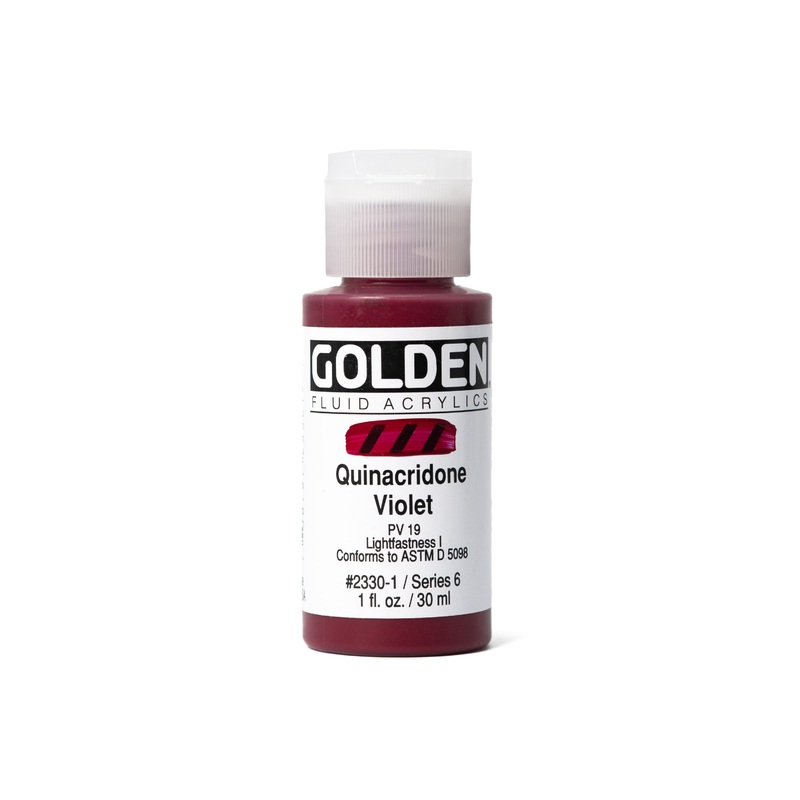 Golden Fluid Acrylics, Quinacridone Violet