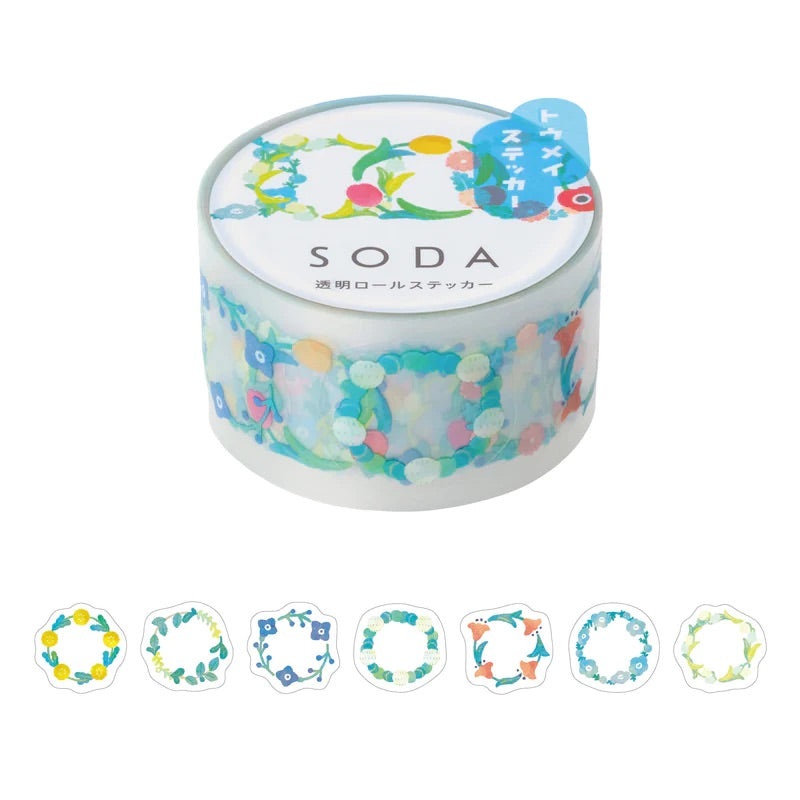 KITTA Soda Transparent Masking Tape (Sticker Type) – Hanakazari