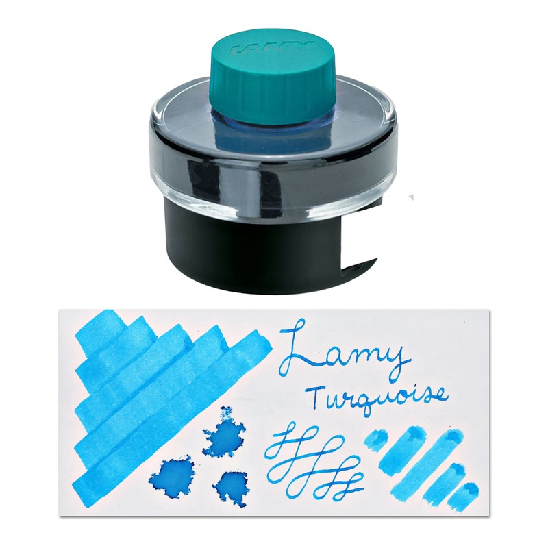 Lamy Bottled Ink in Turquoise with Blotting Paper – 50 mL