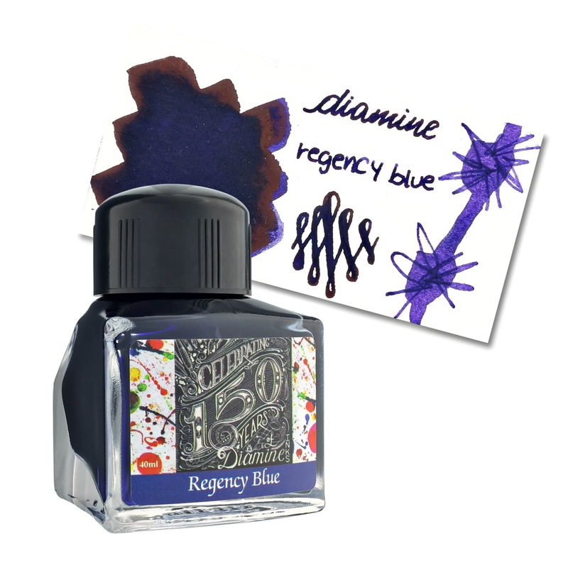 Diamine 150th Anniversary Bottled Ink in Regency Blue – 40 mL