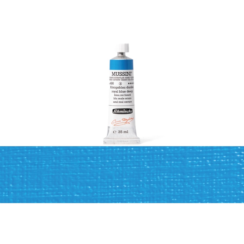 Mussini Oil Colors, 35 mL, #486 Royal Blue Deep