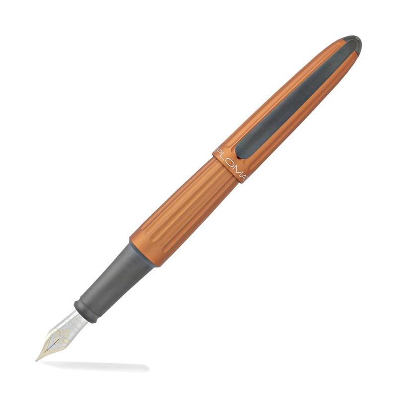 Diplomat Aero Fountain Pen in Sunset Orange – 14K Gold Medium