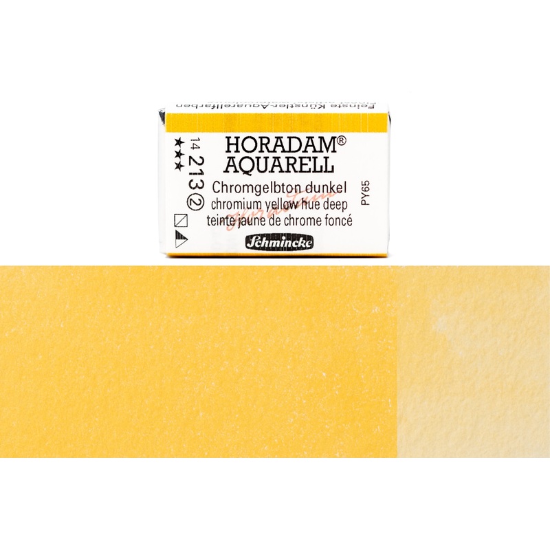 Horadam Watercolor Full Pan, #213 Chromium Yellow Hue Deep