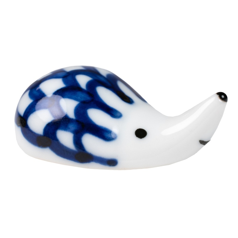 Porcelain Hedgehog Brush Rest