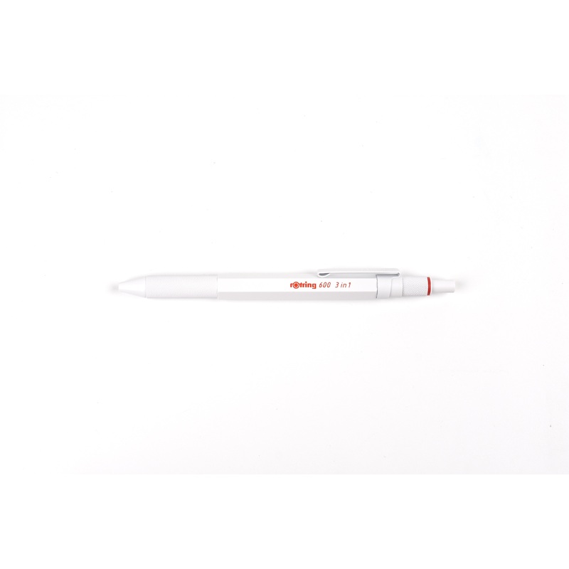 rOtring 600 3-in-1 Ballpoint Multi Pen – White