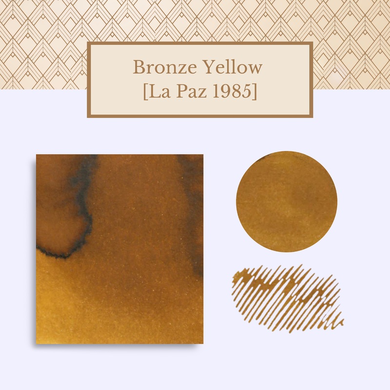Vinta Inks 30ml Ink Bottle Bronze Yellow (La Paz 1985)