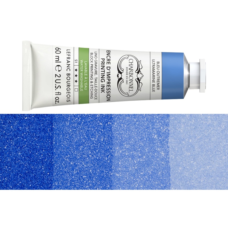 Water-Washable Oil-Based Printmaking Ink, Ultramarine Blue