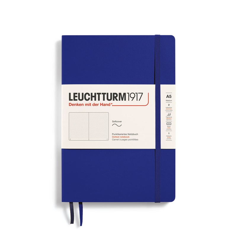 Leuchtturm1917 Notebook Softcover Medium (A5), 123 Pages – Ink Dotted