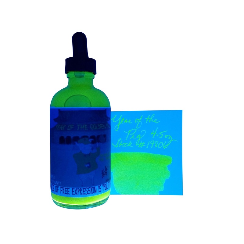 Noodler’s 19806 Year of the Pig Highlighter Ink Bottle, Fluorescent Yellow – 133ml