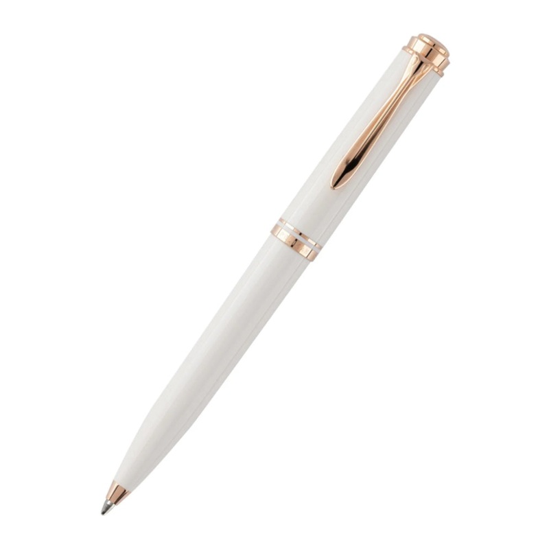 Pelikan K600 Ballpoint Pen – Souveran White & Rose Gold, Special Edition