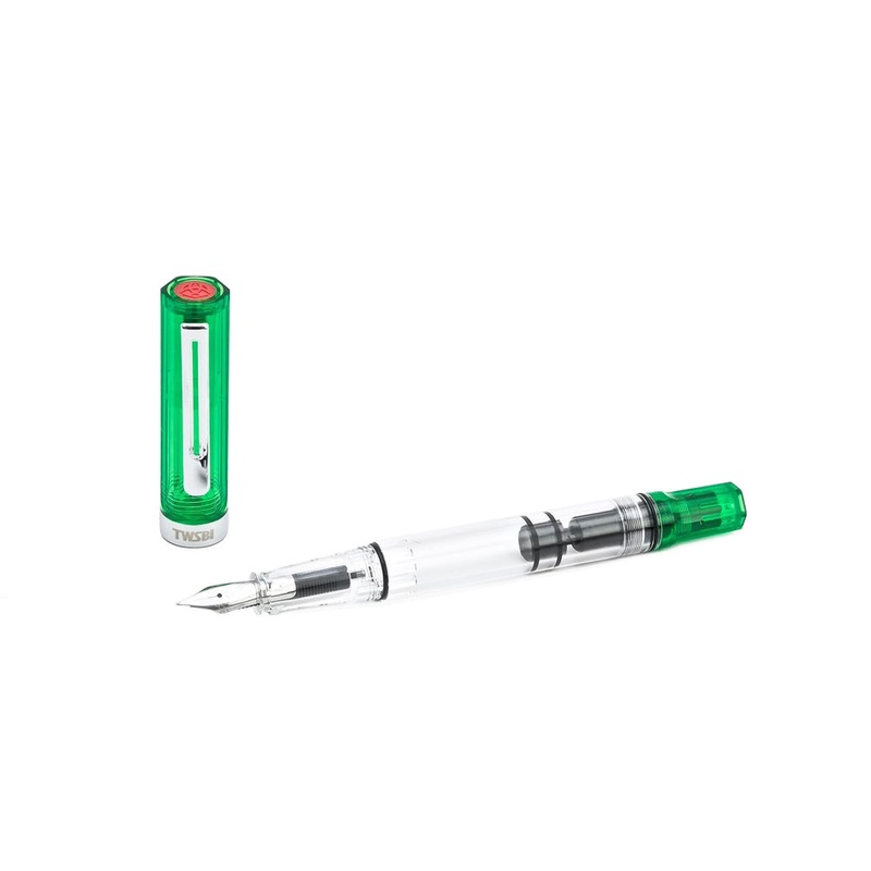 TWSBI Eco Transparent Green Fountain Pen – EF (Extra Fine Nib)