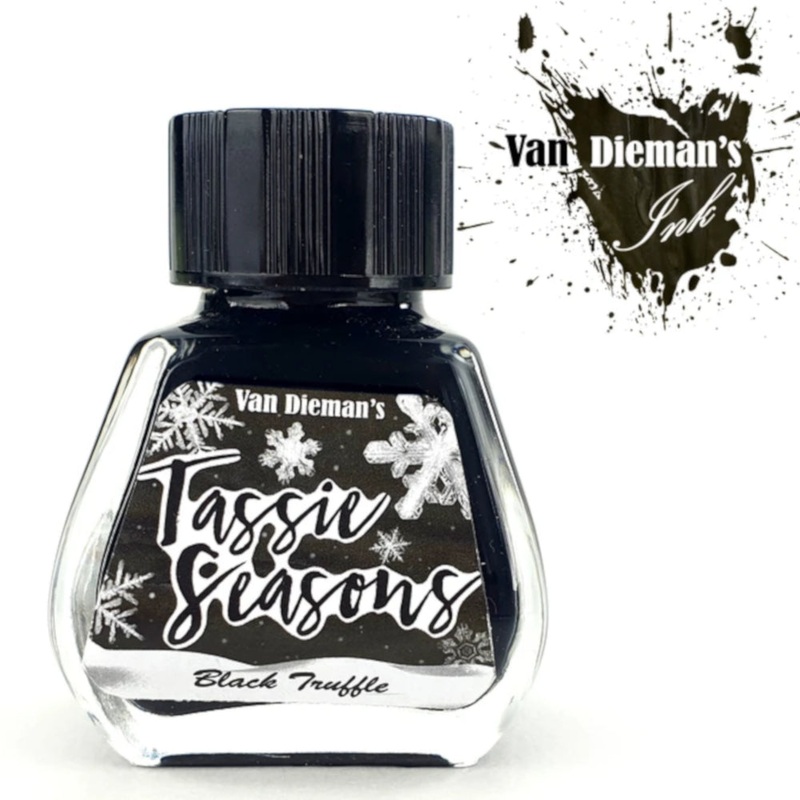 Van Dieman’s Fountain Pen Ink – Tassie Seasons (Winter) Black Truffle