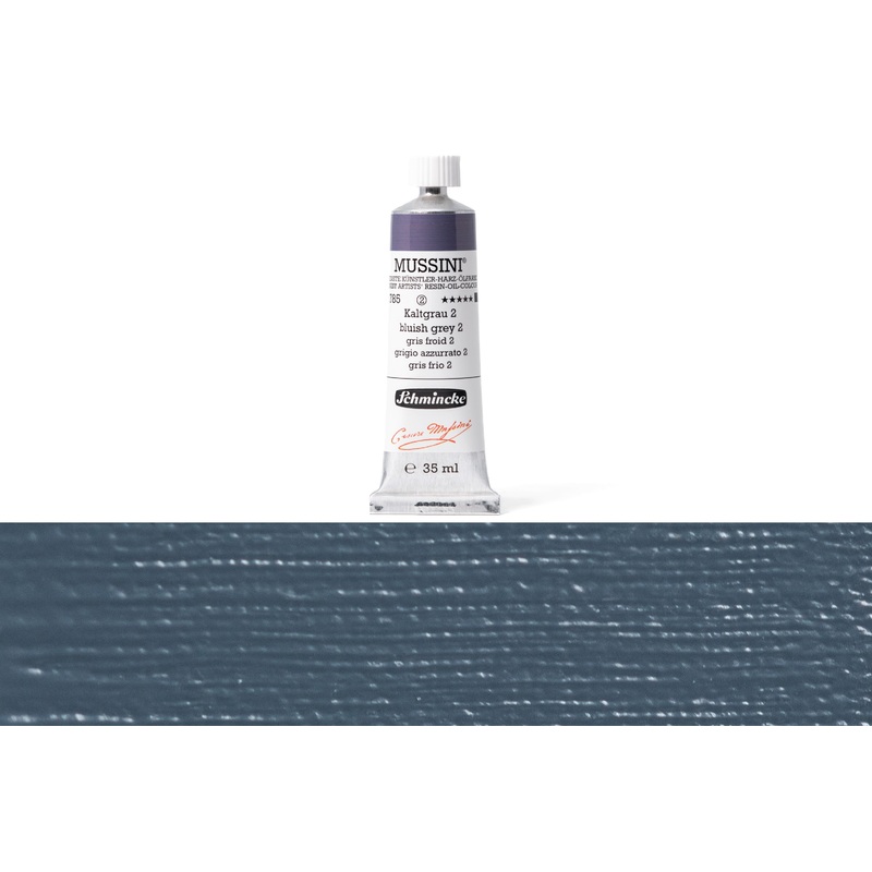 Mussini Oil Colors, 35 mL, #785 Cool Grey 2